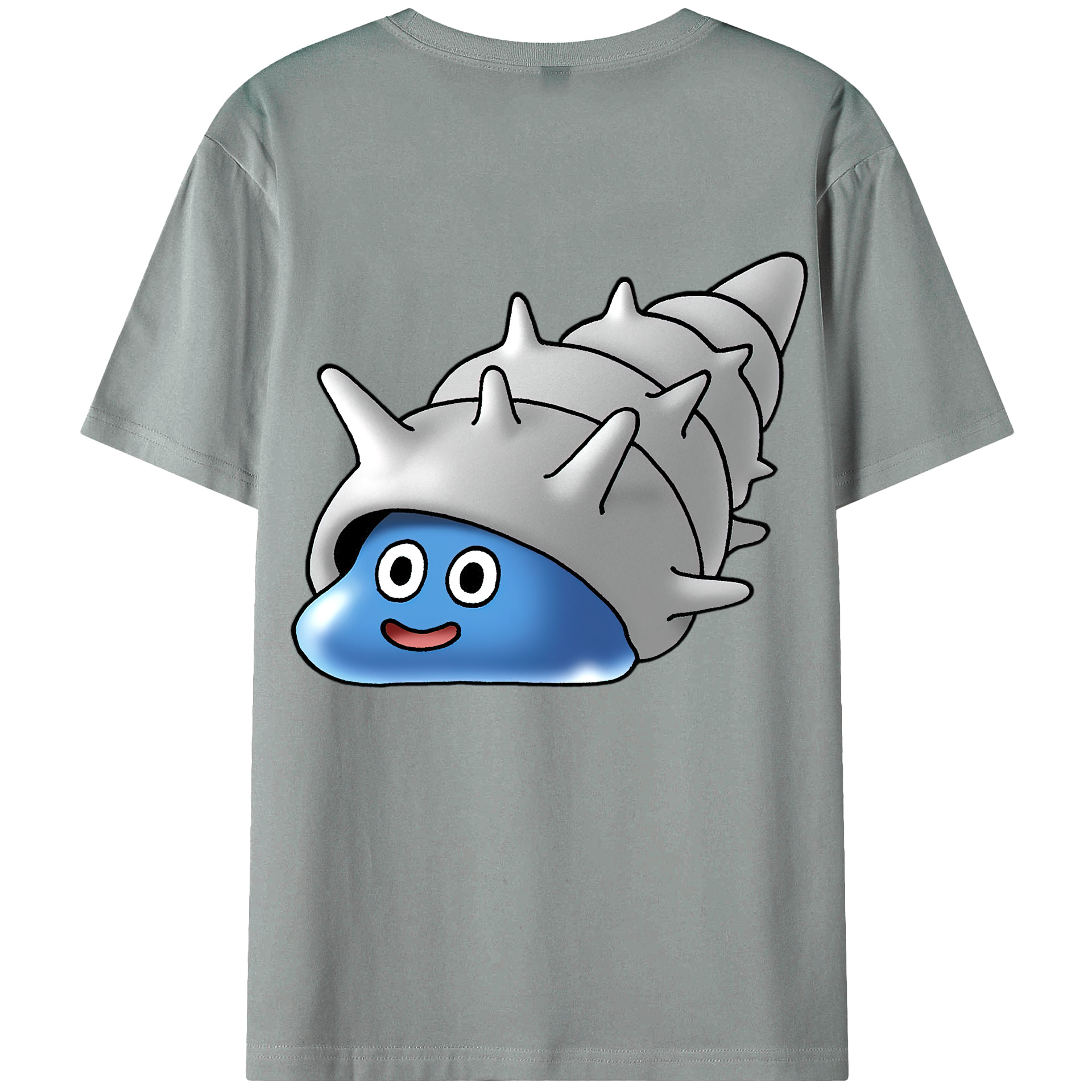 （画像用） ドラゴンクエスト Doragon Kuesuto Dragon Quest 綿100％ メンズ半袖Tシャツ（バックプリント） 通気性
